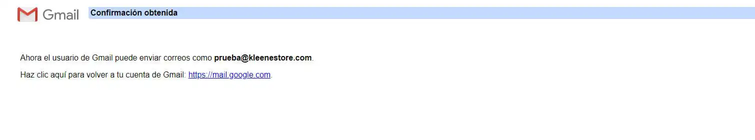 confirmacion de gmail obtenida