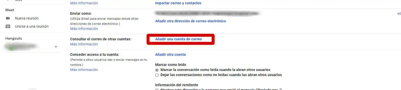 consultar el correo electronico de oras cuentas